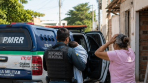 Bebê de 1 ano engole thinner durante reforma e é salvo por policiais militares